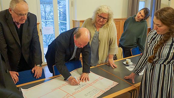 Gruppe aus Weiden